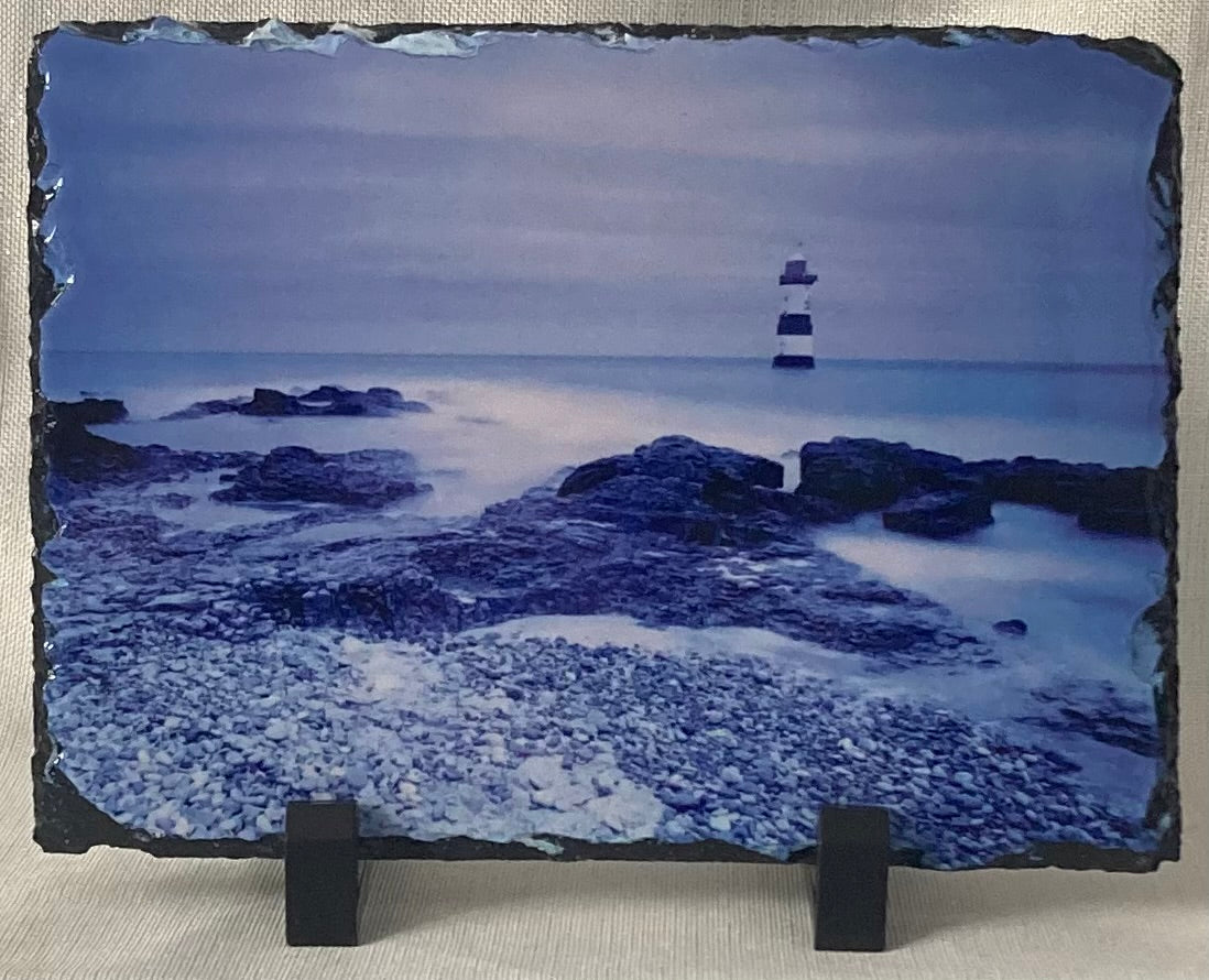 Penmon Lighthouse Picture Slate (Large) - Images of Anglesey