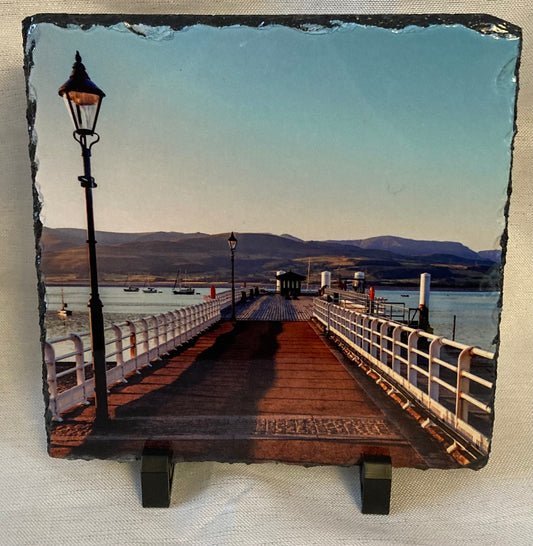 Beaumaris Pier Picture Slate - Images of Anglesey