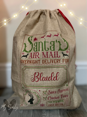 Personalised Christmas Santa Sack