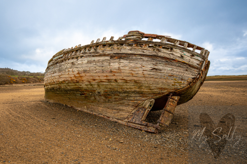 Dulas Shipwreck Picture Slate (Large) - Images of Anglesey